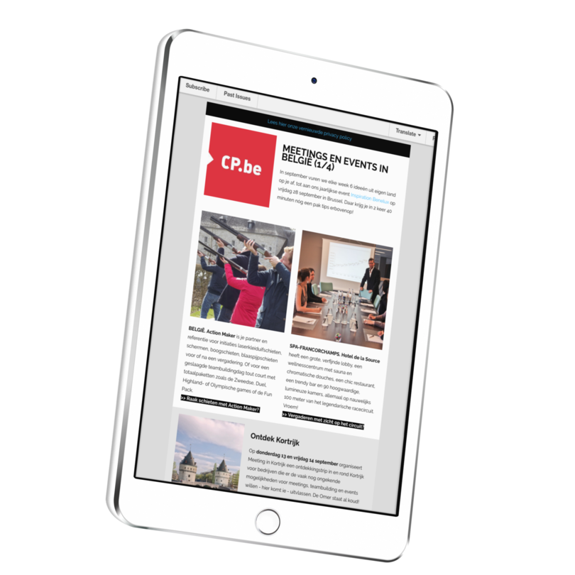 nieuwsbrief voor meeting en event planners